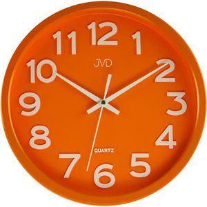 JVD Nástěnné hodiny s tichým chodem HX2413 Orange obraz