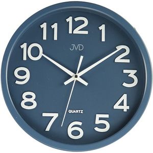 JVD Nástěnné hodiny s tichým chodem HX2413 Blue obraz