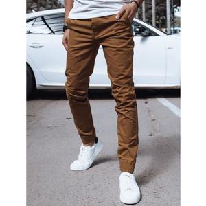 Pánské džínové kalhoty JOGGERS hnědé obraz