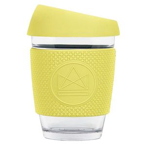 Skleněný hrnek na kávu, 340ml, Neon Kactus, žlutý obraz