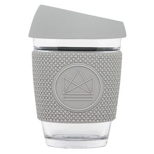 Skleněný hrnek na kávu, 340ml, Neon Kactus, šedý obraz