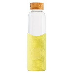 Skleněná láhev s rukávem, 550ml, Neon Kactus, žlutá obraz