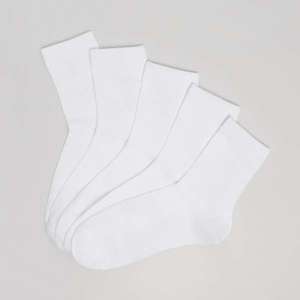 House - Sada 5 párů dlouhých ponožek - Bílá obraz