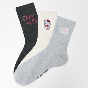 House - Sada 3 párů dlouhých ponožek Hello Kitty - Vícebarevná obraz