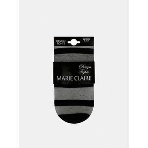 Černé pruhované punčochové kalhoty Marie Claire obraz