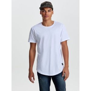 Bílé basic tričko ONLY & SONS Matt - Pánské obraz