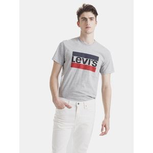 Levi's Šedé pánské tričko s potiskem Levi's® - Pánské obraz