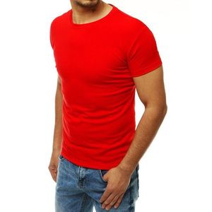 Červené pánské jednobarevné tričko RX4189 obraz