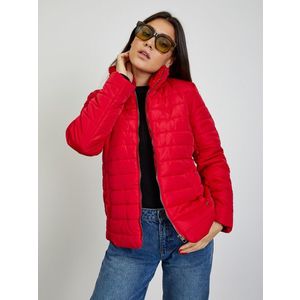 Červená dámská zimní prošívaná bunda ZOOT Baseline Daisy obraz