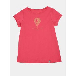 Růžové holčičí tričko s potiskem Hannah Poppy obraz