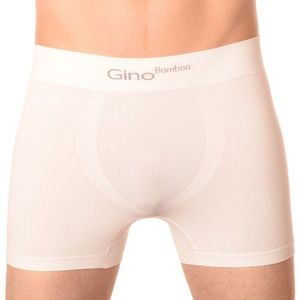 Pánské boxerky Gino bezešvé bambusové bílé obraz