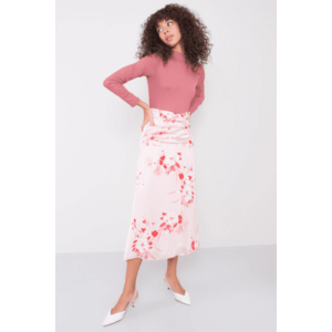 Světle růžová květinová sukně BSL obraz