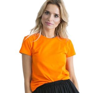 Fluo oranžové dámské bavlněné tričko Peachy obraz