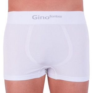 Pánské boxerky Gino bezešvé bambusové bílé obraz