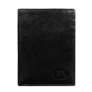 Pánská černá otevřená kožená peněženka obraz