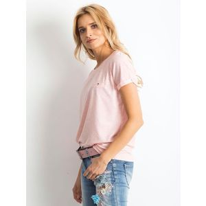Transformativní růžové melanžové tričko obraz