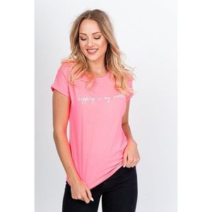 Dámské tričko s nápisem "Shopping is my cardio" - růžová, obraz