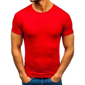 Pánské tričko bez potisku 0001 - červená, obraz