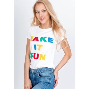Dámské tričko "Make it Fun" - bílá, obraz