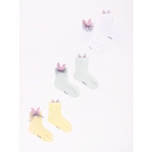 Yoclub Kids's Ankle No Show Boat Socks Patterns 3-Pack SKC/3D-AP/3PAK/GIR/001 obraz