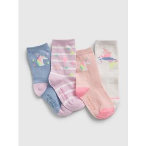GAP Dětské ponožky unicorn socks, 4 páry - Holky obraz