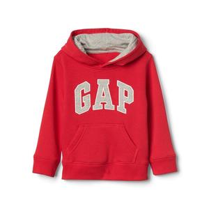 Červená klučičí dětská mikina GAP Logo hoodie sweatshirt obraz