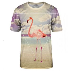Bittersweet Paris Unisex's Flamingo T-Shirt Tsh Bsp024 obraz