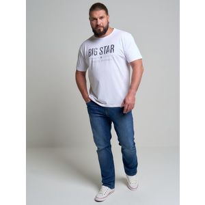 Big Star Man's T-shirt_ss T-shirt 150045 Cream-101 obraz