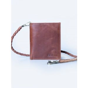 Big Star Man's Wallet Wallet 175231 Light Natural Leather-803 obraz