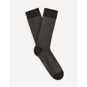 Černé pruhované ponožky Celio Vicaire obraz