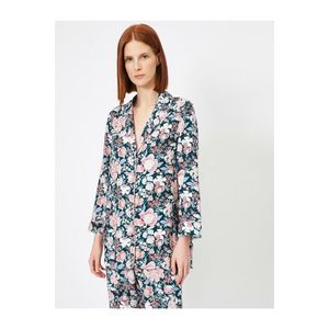 Koton pyžamový top s květinovým vzorem a detaily obraz