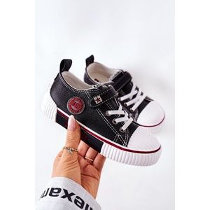 Children's Leather Sneakers BIG STAR II374042 Black obraz
