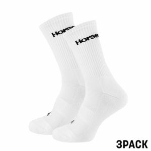 3PACK ponožky Horsefeathers bílé obraz