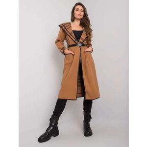 Kabát s kapucí velbloud Latesha obraz