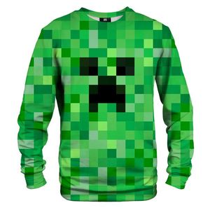 Mr. GUGU & Miss GO Unisex's Pixel Creeper Sweater S-Pc2357 obraz
