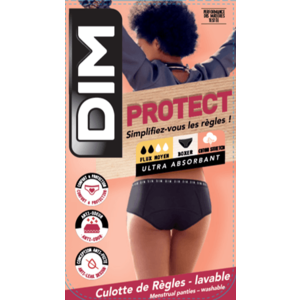 Černé menstruační kalhotky s nohavičkou Dim MENSTRUAL BOXER obraz