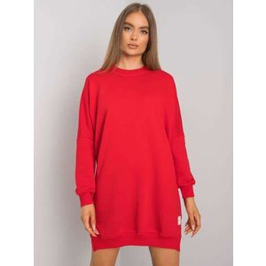 RUE PARIS Dámské červené bavlněné šaty obraz