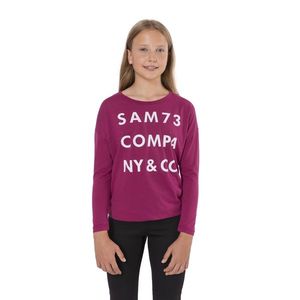Tmavě růžové holčičí tričko SAM 73 Kat obraz
