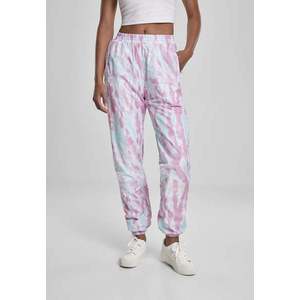 Dámské kalhoty Tie Dye Track aquablue/růžové obraz