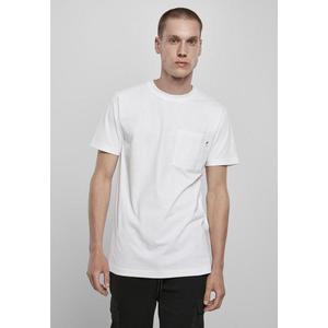Základní kapesní tričko z organické bavlny bílé obraz