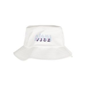 Klobouk Miami Vice Logo Bucket bílý obraz