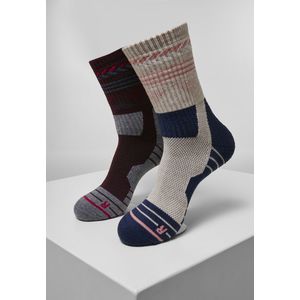 Turistické výkonné ponožky 2-balení modrá/šedá obraz