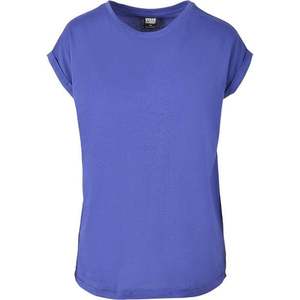 Dámské tričko s prodlouženým ramenem modrofialové obraz
