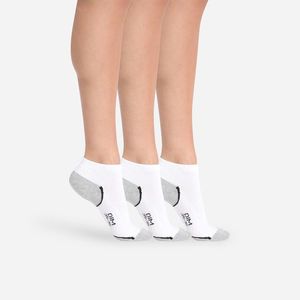 Sada tří dámských sportovních ponožek v šedo-bílé barvě Dim SPORT IN-SHOE 3x obraz