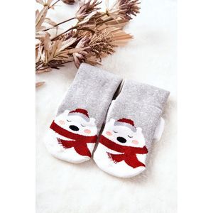 Vánoční ponožky Medvídci šedé obraz
