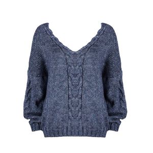 Kamea Woman's Sweater K.21.610.12 Navy Blue obraz
