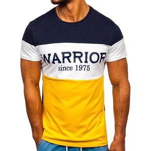 Pánské tričko s potiskem "WARRIOR" 100693 - žlutá, obraz