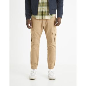 Béžové pánské kalhoty s kapsami Celio Cargo obraz