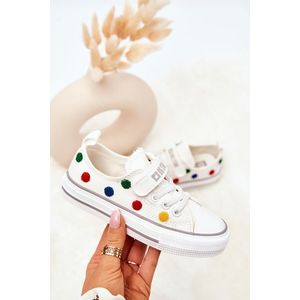 Children's Sneakers With Velcro BIG STAR JJ374053 White obraz
