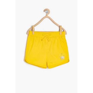 Koton Yellow Baby Girl Glitter Detailed Shorts obraz